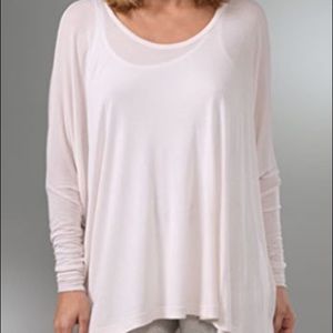 Patterson J. Kincaid oversized white long sleeve